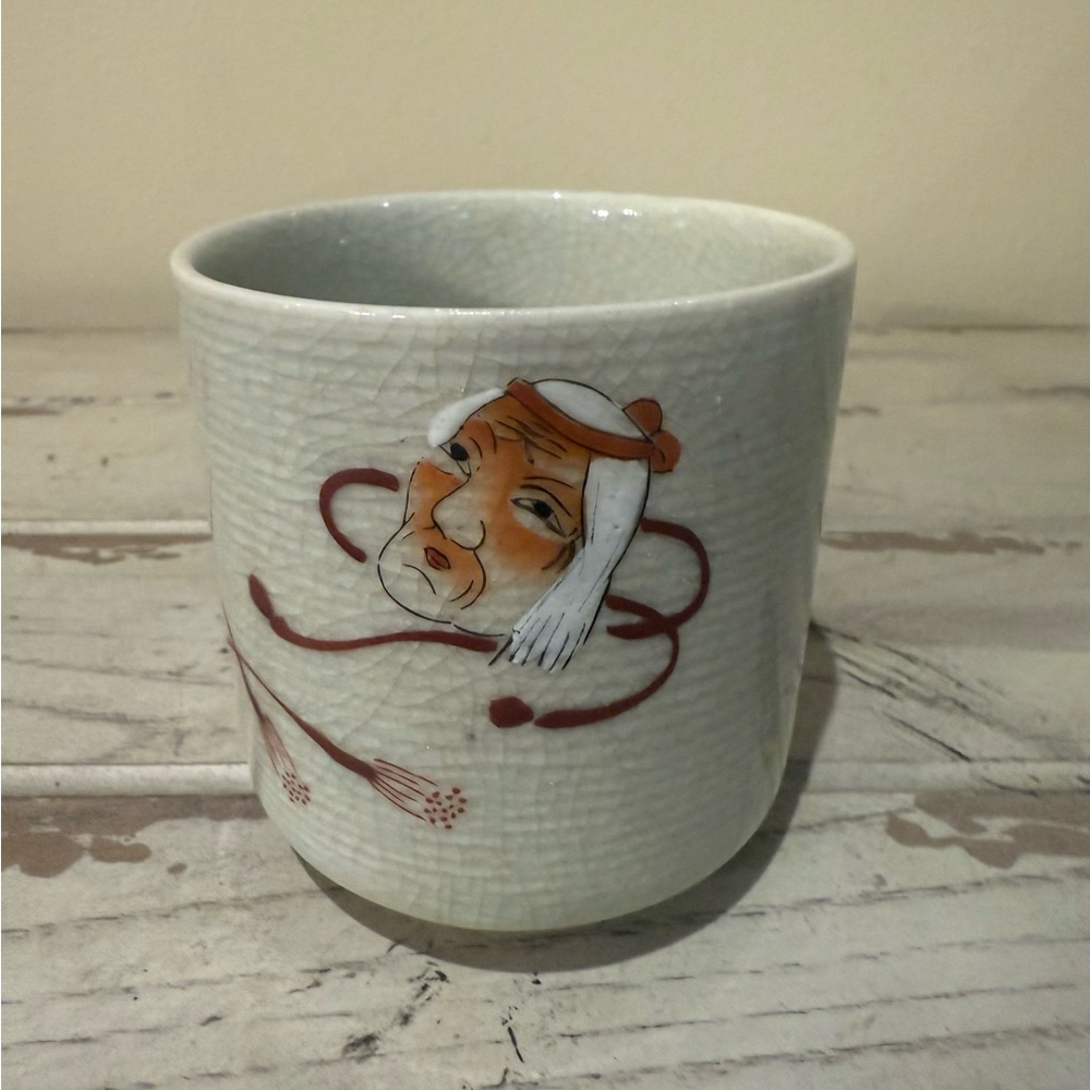 Kutani Ware Daruma Tea Cup